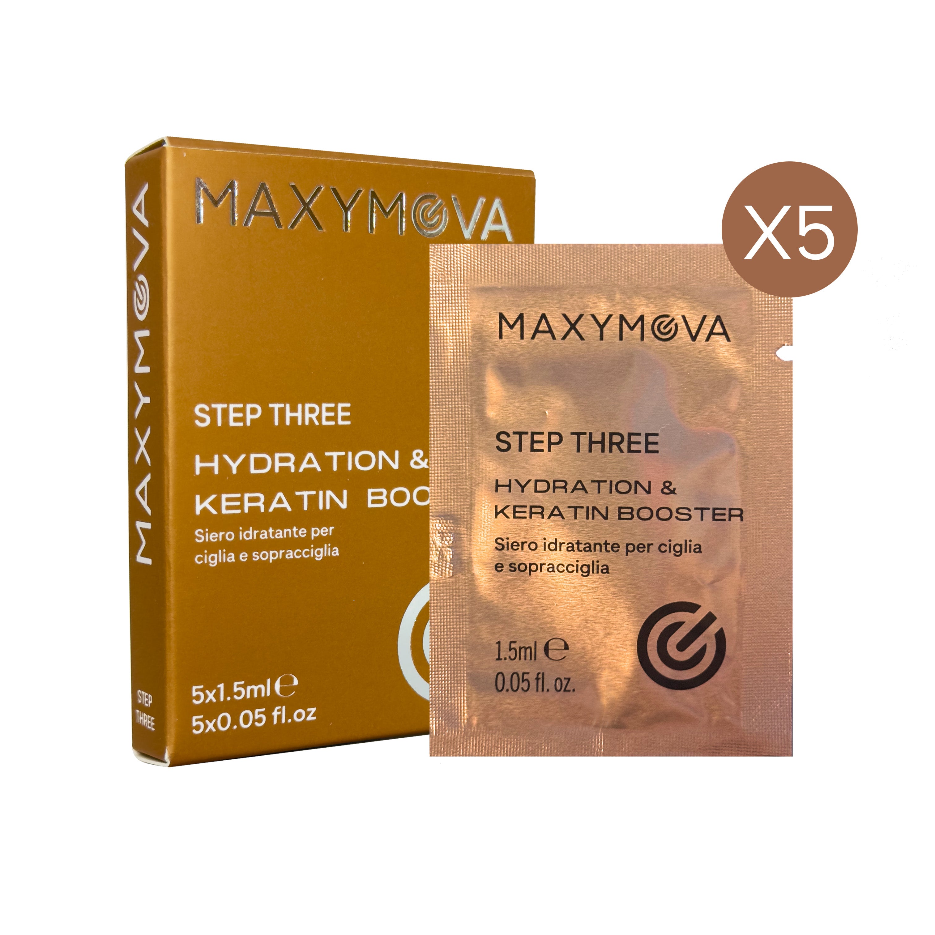 Step 3 Keratin Lash & Brow Booster Sachets - 5x1.5ml